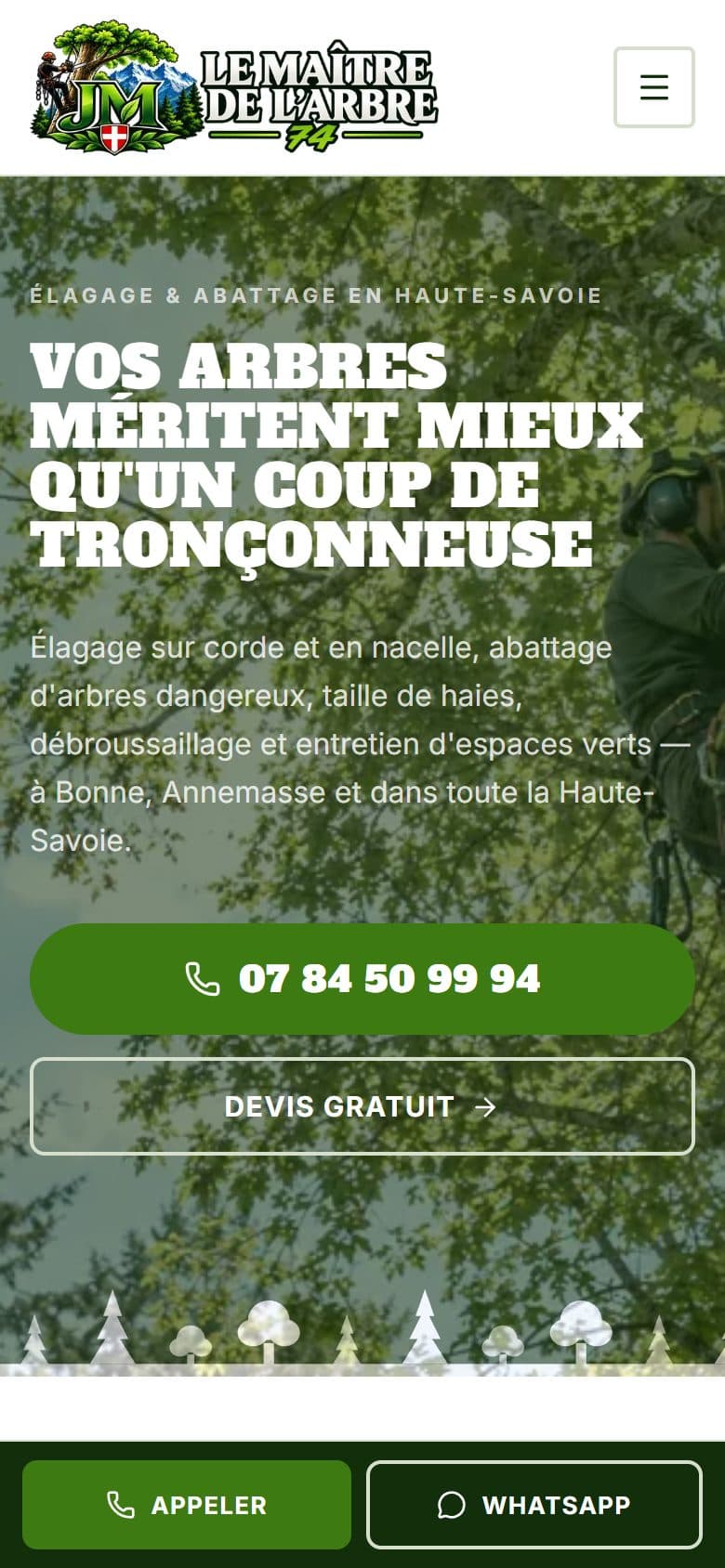 Version mobile du site JM Le Maître de l'Arbre